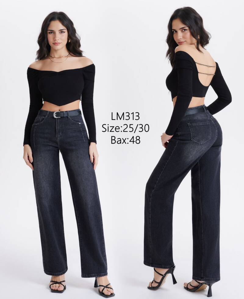 Spodnie damskie jeansy Roz 25-30, 1 Kolor Paczka 12 szt